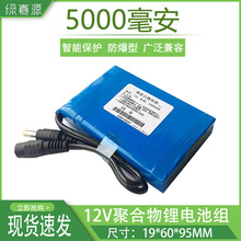 12V聚合物锂电池5000毫安大容量原装监控通用充电电池带保护板