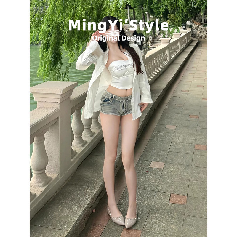 羊皮版~内增高法式裸色铆钉尖头单鞋女夏平底小香风浅口玛丽珍鞋|undefined