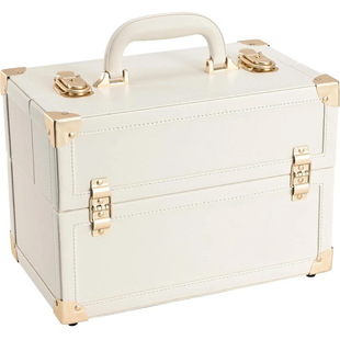 Customized Alloy Large-Capacity Makeup Box, Tattoo and Manicure Box, Multi-Layer Tray Tattoo and Embroidery Korean Style Storage