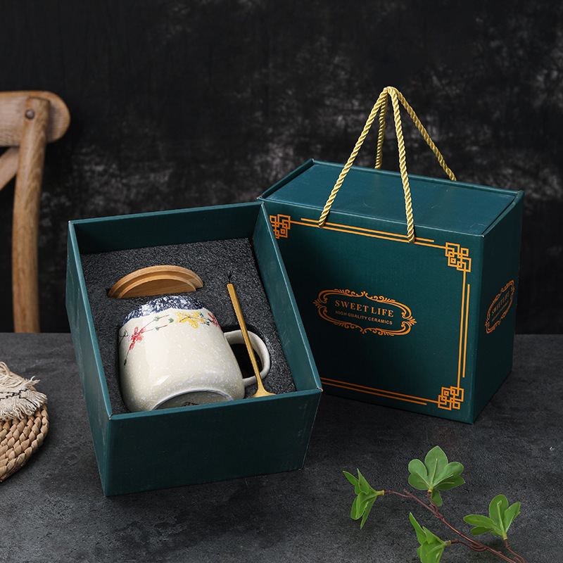 陶瓷咖啡杯辦公室杯子大容量馬克杯水杯情侶套飲料杯茶杯禮盒裝