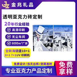 柯南动漫亚克力砖高透怪盗基德卡砖桌面摆件二次元卡通咕卡定制厂