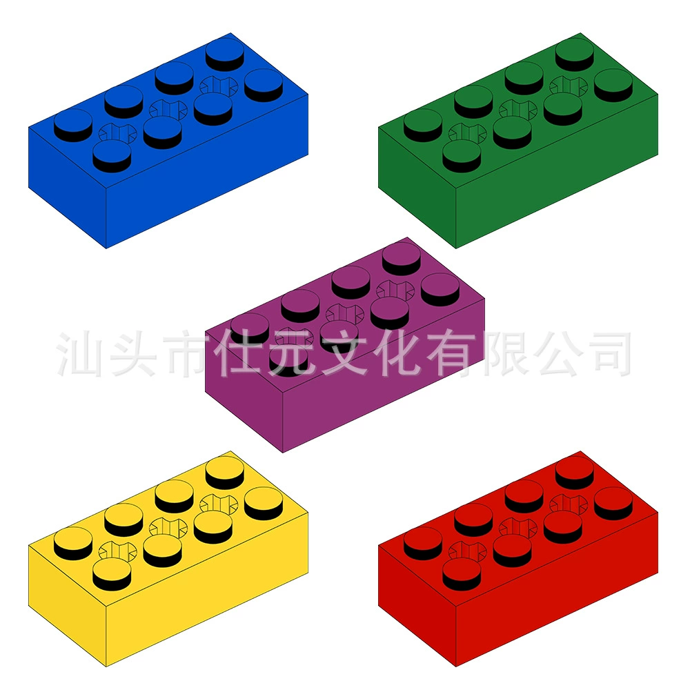 [1 кг] Совместимо с LEGO 39789 мелкоштучные элементы конструктора, аксессуары 2X4 кирпича с поперечными отверстиями SPIKE