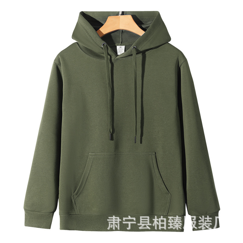 迪桑棉连帽卫衣纯色帽衫纯棉春秋款宽松男士潮流休闲上衣打底衫|undefined