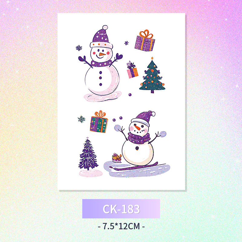 Glitter mariposa cara pegatinas tatuaje pegatinas hadas lavable impermeable de larga duración lindo unicornio ciervo Luna Estrella Planeta