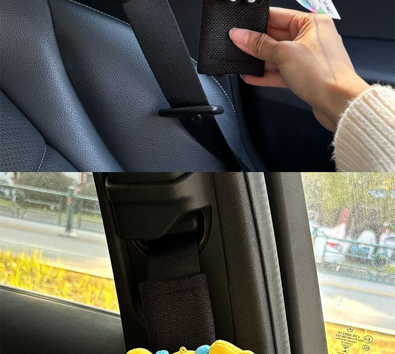 Car Seat Belt Shoulder Protector, Universal Car Anti-Wear Clothing for All Seasons, Cute Powerpuff Girls Car Protective Cover