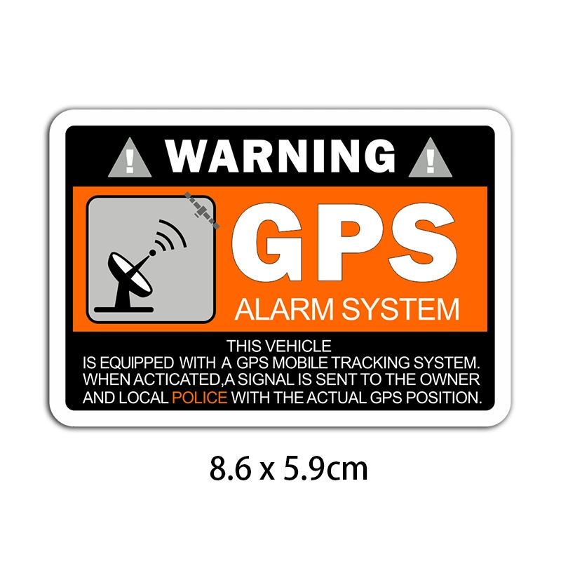Funny Warning Car Stickers Set, PVC Waterproof, Multiple Designs, 2 pcs/set