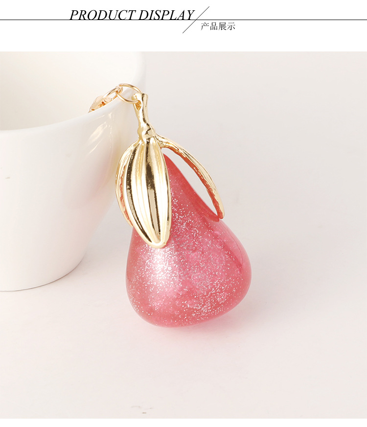 Estilo Moderno Aleación Fruta Mujeres Colgante De Bolsa Llaveros display picture 2