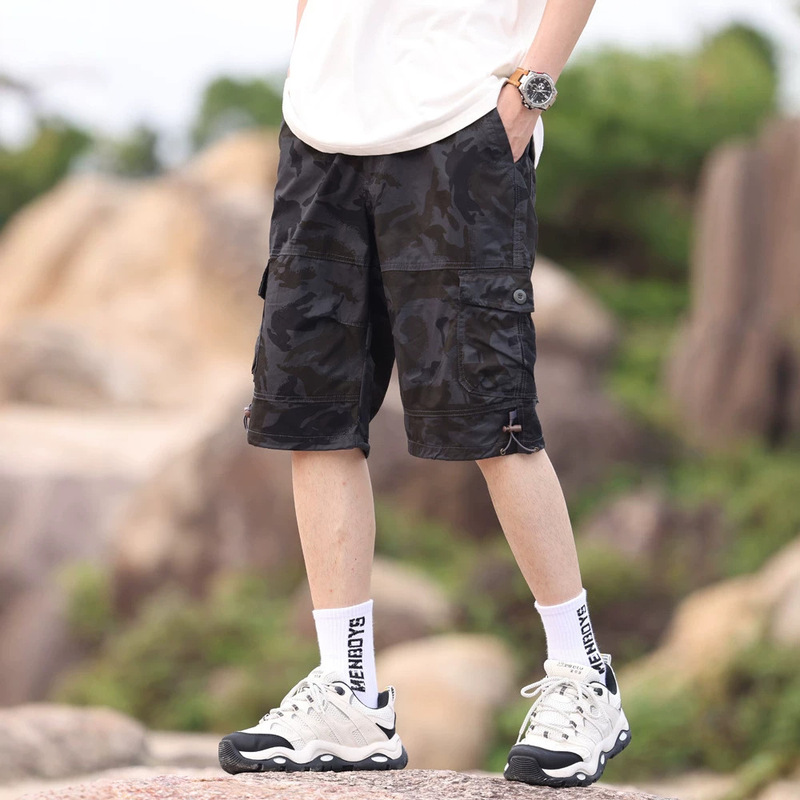 Jeep Spirit Sports Shorts Men's Outdoor Summer Loose-Fitting Hiking Casual Pants 51215 Jeep Spirit Sports Shorts Men's Outdoor Summer Loose-Fitting Hiking Casual Pants 51215
