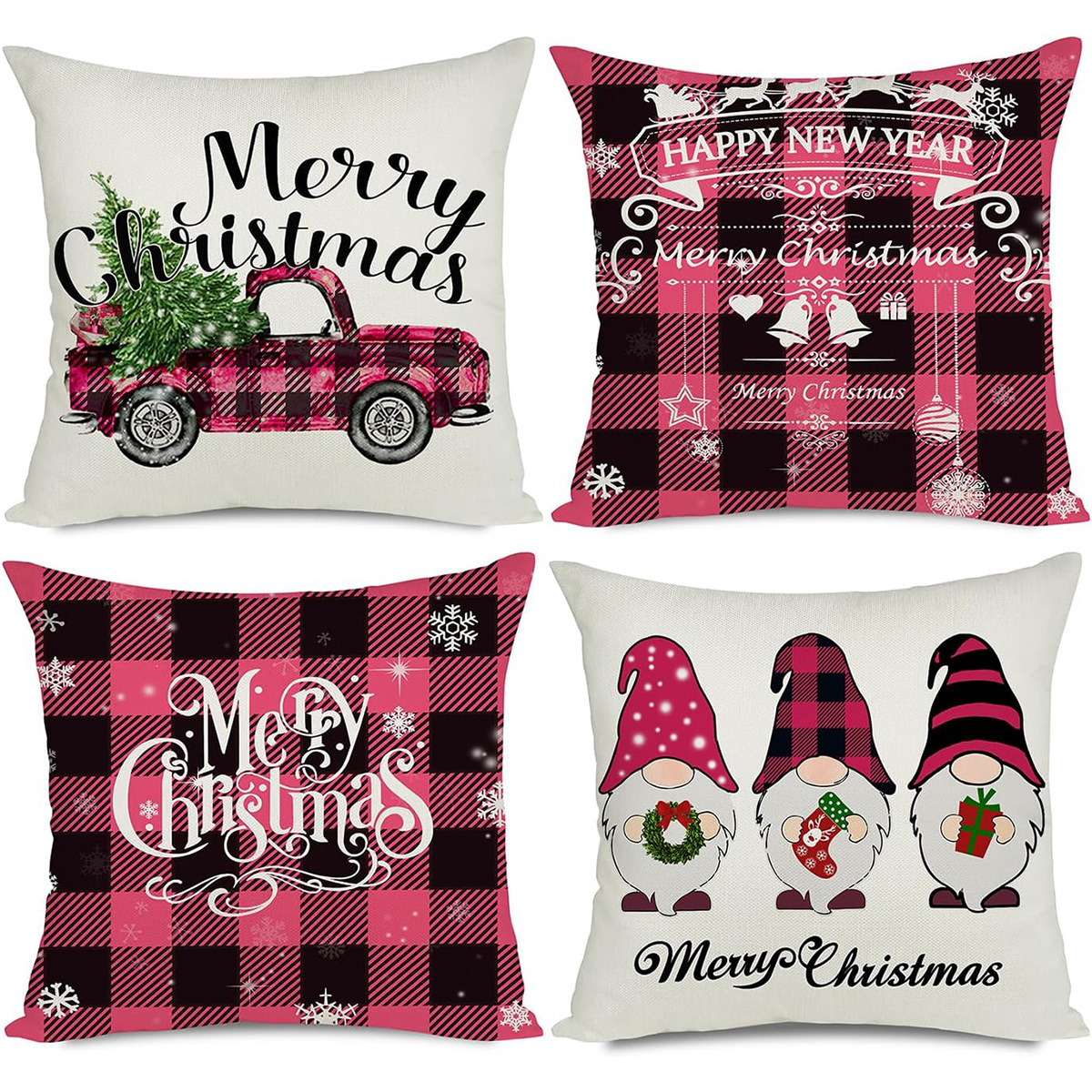 Pillow, winter Christmas pillowcase, sofa, Amazon