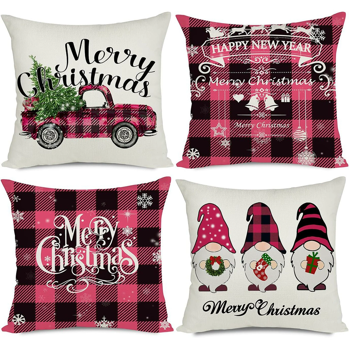 Pillow, winter Christmas pillowcase, sofa, Amazon