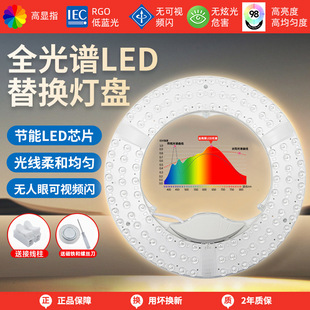 Full Spectrum Led Ceiling Wick Module Lamp Disc Replacement Core Energy-Saving Super Bright Bedroom Round Renovation Disc Lamp Board