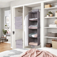 跨境可悬挂卧室无纺布可水洗可折叠家居衣柜衣物收纳储物收纳挂袋