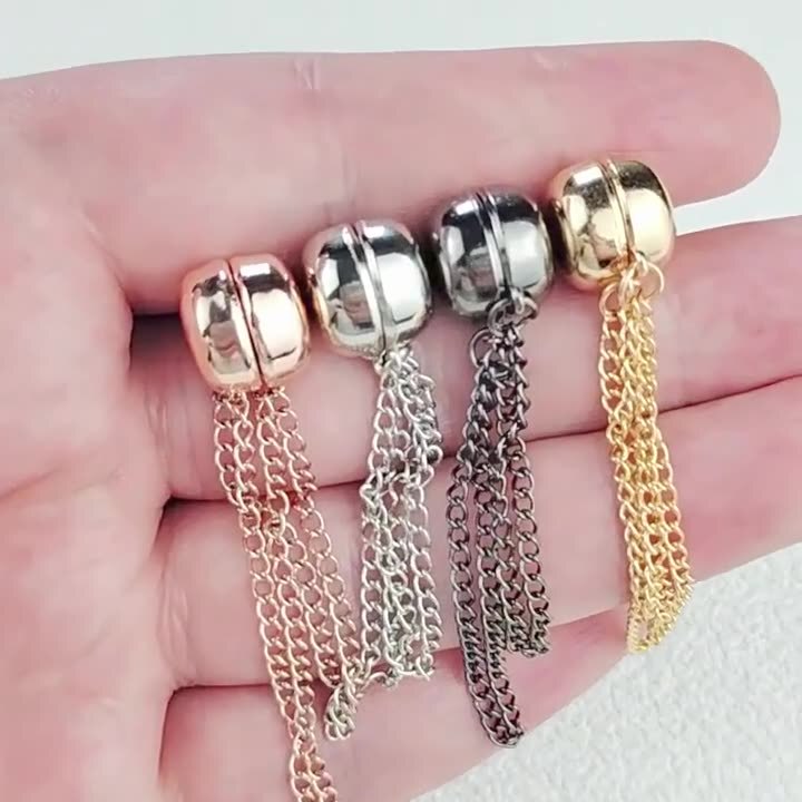 Anti-Dragging Pants Accessory for Long Pants, Adjustable Buckle, Fixed Clip, Waist Buckle, Magnetic Buckle Chain for Floor-Length Pants