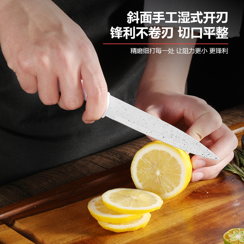 跨境不锈钢刀具六件套装厨房家用切片刀厨师刀锋利水果刀全套现货|undefined