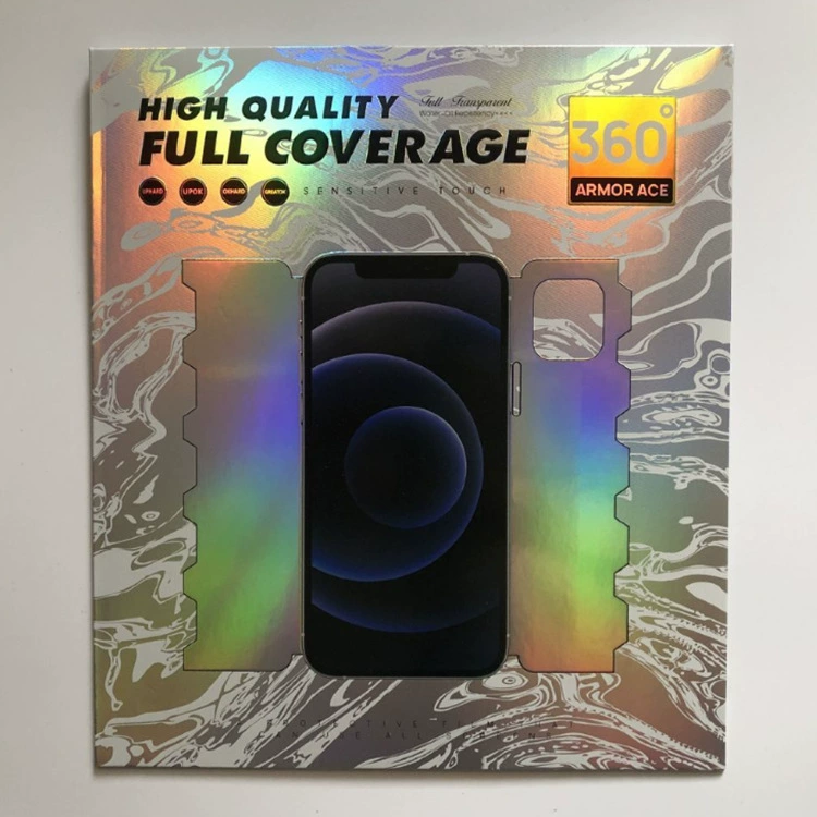 360-градусный мобильный телефон закаленная пленка упаковочная коробка подходит для Apple, мобильный телефон с полной упаковкой пленки мягкая пленка водяной конденсат упаковочная коробка