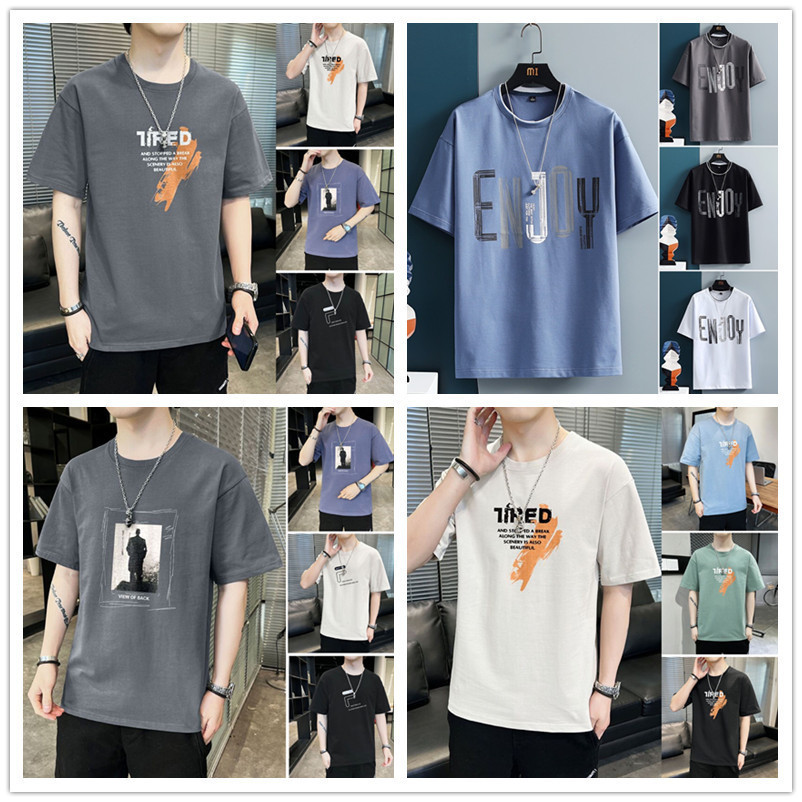 夏季新款短袖T恤男纯_主图02