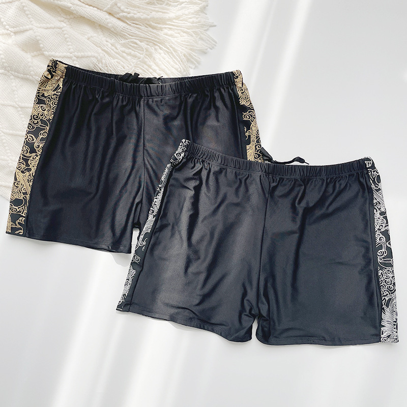 Swimming Trunks Men's Anti-embarrassment Men's Swimsuit Summer 2023 New Extra Large Size Hot Spring Professional Swimming Equipment Lace-up