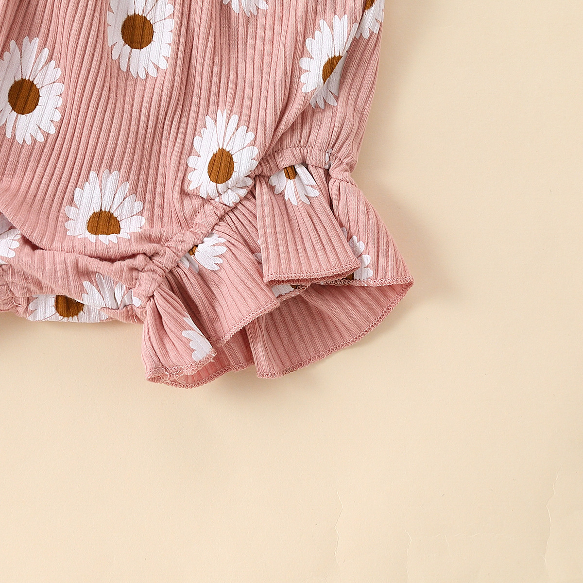 Ensemble deux pièces rose pour bébé et petite fille, pull mignon + faux short à cordon de serrage, E2336A_voghion.com