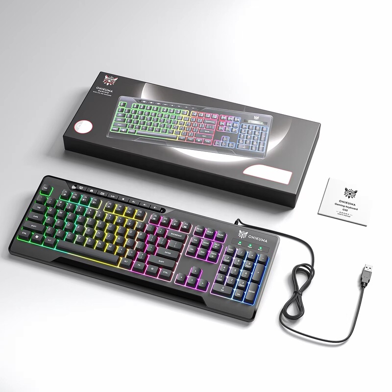 Onikuma G32 Factory Computer Light Emitting Diode USB Wired Desktop Gaming Keyboard