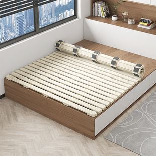 Tatami Moisture-proof Breathable Bed Frame Floor Special Support Frame Solid Wood Folding Bed Board Shelf Bay Window Rack