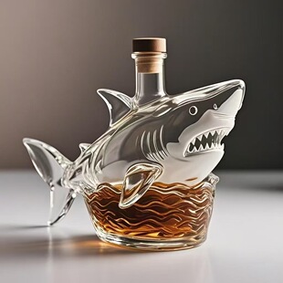 Cross-Border New Shark Whiskey Bottle Shark Whiskey Bottle Creative Wine Bottle