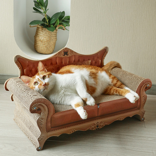 Corrugated Sofa Cat Scratching Board Recliner Cat Paw Board Pet Supplies Cat Toys Chaise Chair Cat Scratching Board Cat Nest