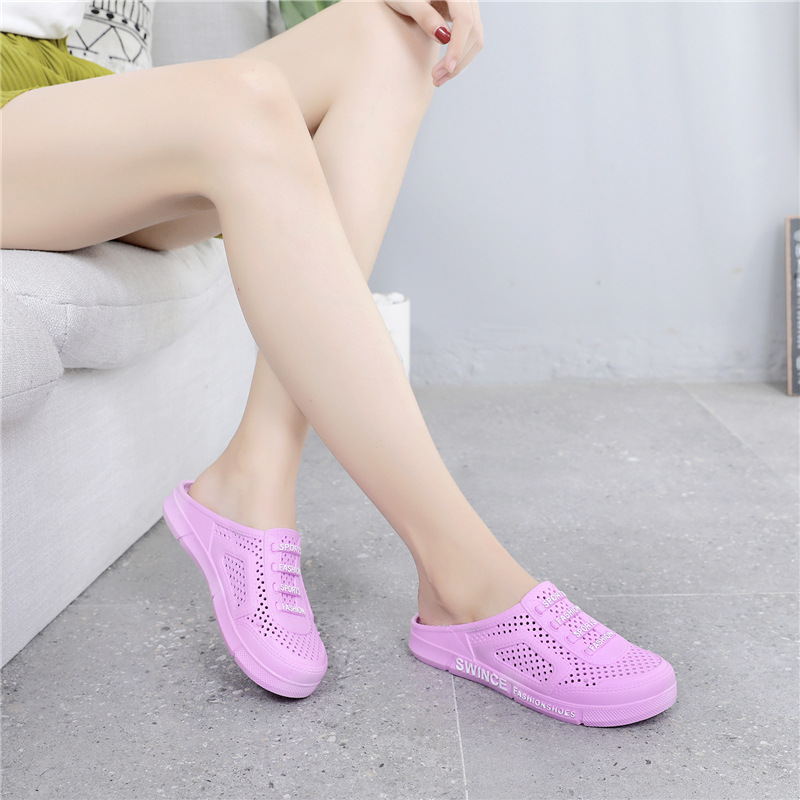 Neue Material Hälfte Baotou Höhle Vogel S Nest Casual Klettern Rafting Big Boy Damen Paar Garten Hausschuhe_voghion.com