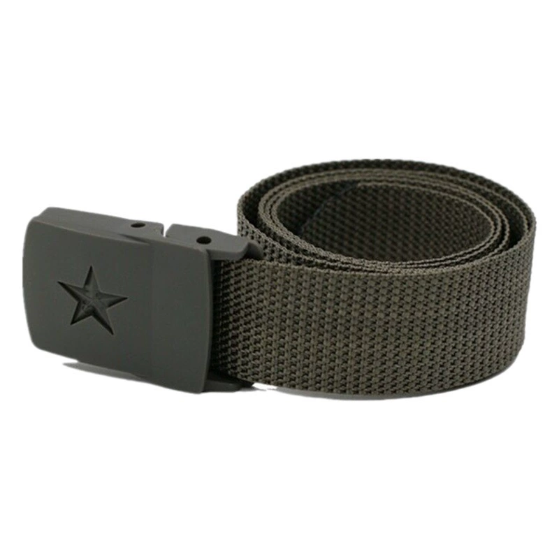 Фабрика Оптовая Студенческая военная подготовка ремень безопасности ремень Обучение пластиковый тканый нейлоновый холст Внутренний ремень брюки ремень