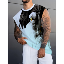 Q 65512 Eagle Print Men's Tee ��ӥӡ���ж���羳����ͨ��