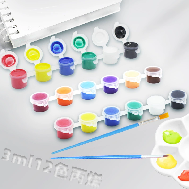 3 мл акриловый пигмент набор гипсовый воздушный змей 12 цветов соединенных пигментов для детей