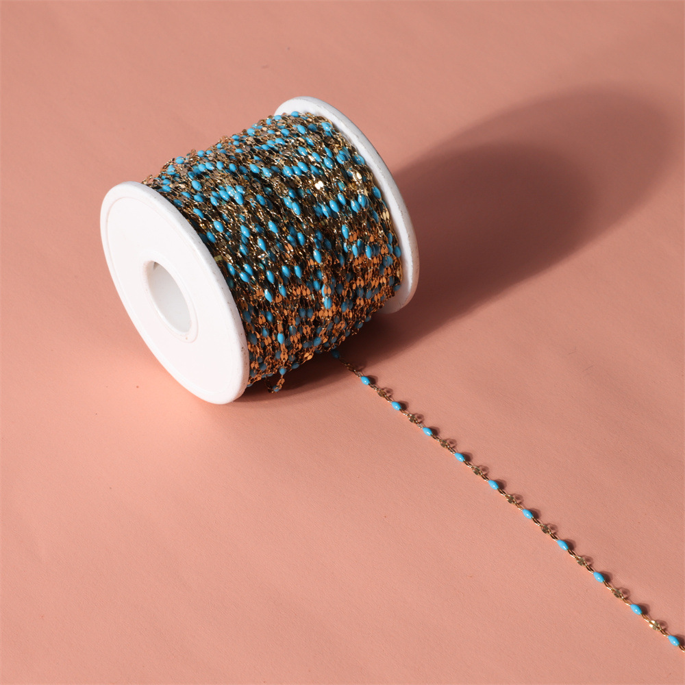 24g Weight Chain Jewelry Making Type Cable Chain/Cross Chain Classification 1 Piece Quantity 316L Stainless Steel Material Color Block Pattern Spring&Summer Season Plating Design Vacation, Classic Style Style 1 Piece 316L Stainless Steel Cable Chain/Cross Chain Chain Vacation Classic Style Color Block 9