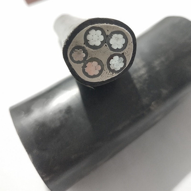 低压铝芯电缆厂家YJLV 3*16+2*10平方架空5芯电缆线 户外三相铝线