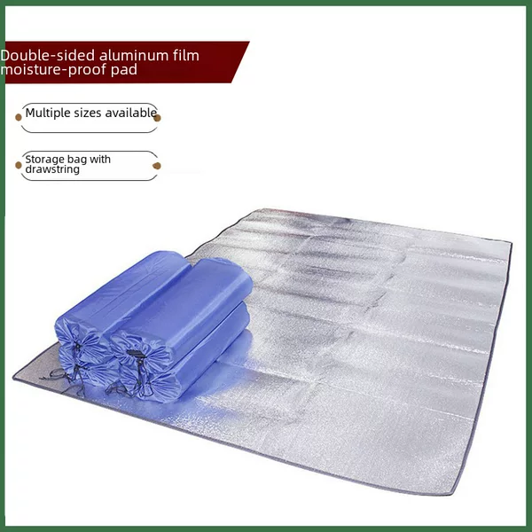 Double-sided aluminum film mat moisture-proof mat grass mat camping mat picnic mat beach mat 2x 2 meters 2x 1.5 meters more people