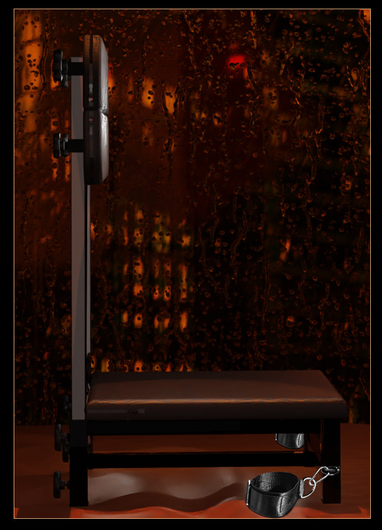 Jiuai SM-Style Adult Auxiliary Bench, Iron Frame, Black, Bondage Training Support — detail image 27