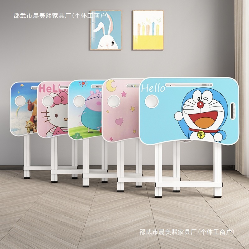 シンプルな子供用学習テーブル折りたたみデスクホームライティングデスク子供の宿題デスクと椅子のセット無料インストール|undefined