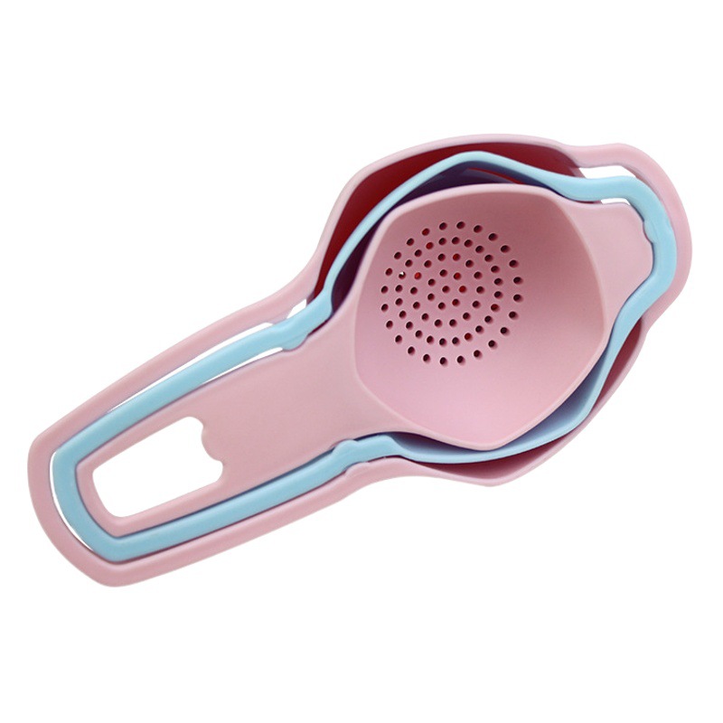 Juego de tres piezas de cocina para repostería casera: embudo de aceite creativo, colador de té y separador de yemas de huevo, superventas transfronterizo.