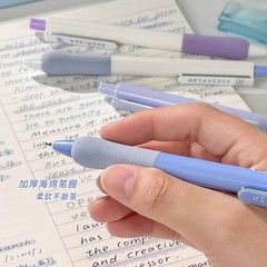 中性筆高顏值按動式水筆速干刷題貼貼筆學生少女心小清新可愛卡通
