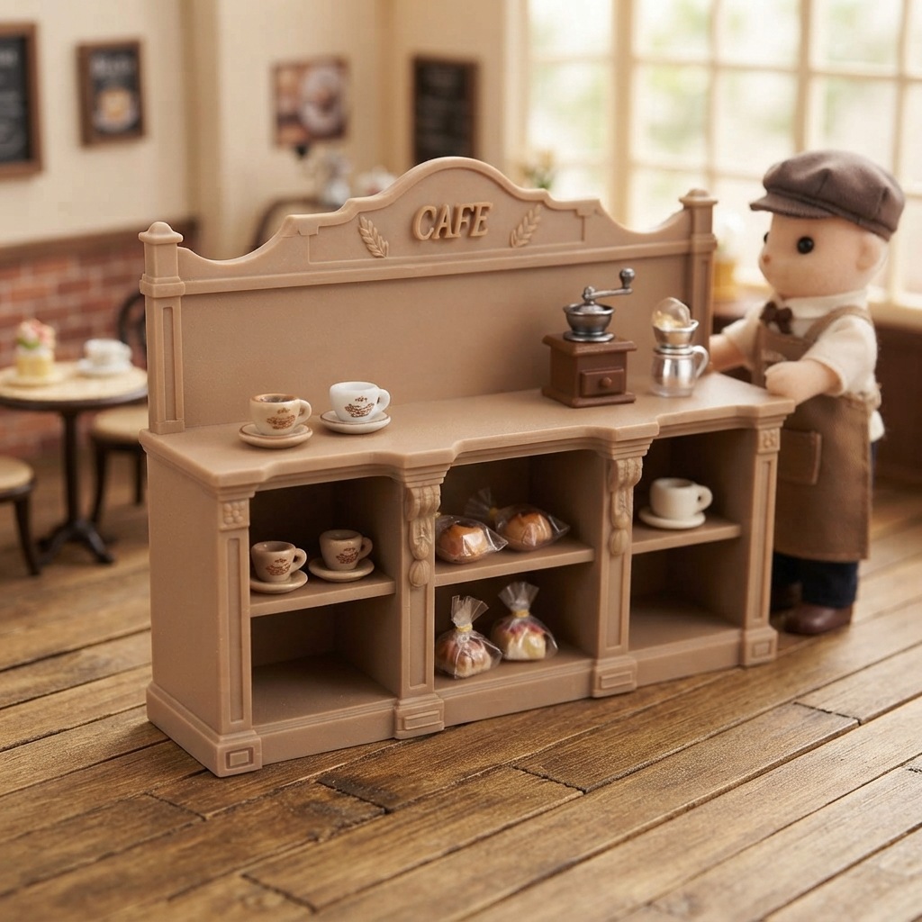 1:12 scale dollhouse with European Roman columns, wooden retro archway, scene decoration, playhouse accessories