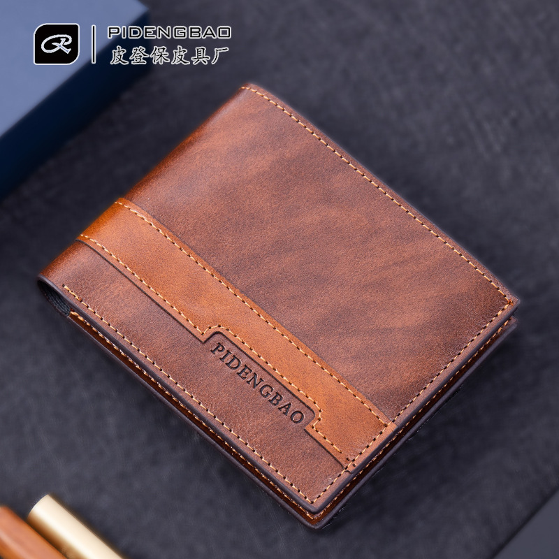 New Foreign Trade Wallet 80% off Lightweight Pu Leather Color-Blocking Fashion Business Wallet for Young Men Cross-Border Wholesale New Foreign Trade Wallet 80% off Lightweight Pu Leather Color-Blocking Fashion Business Wallet for Young Men Cross-Border Wholesale
