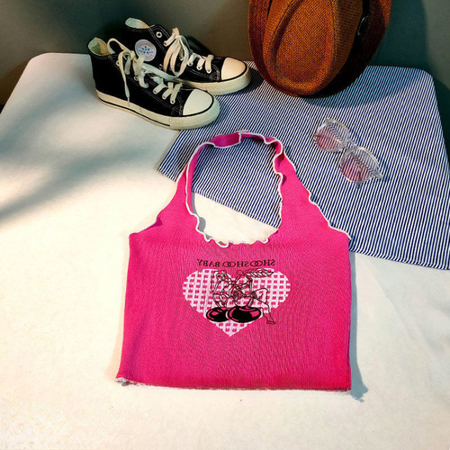 Summer girl tank top, baby strap, stylish kids, personalized trendy, dopamine girl, heart-shaped, fashionable, wear outerwear