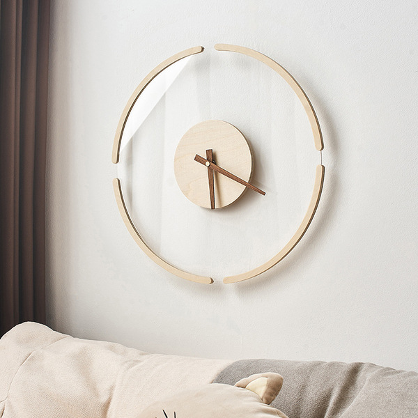 Modern Japanese wall acrylic quartz watch