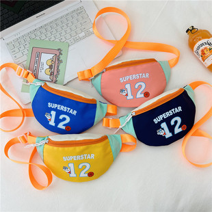 Children's Chest Bag Handsome Boys' Shoulder Bag Casual All-match Crossbody Bag Little Girl's Waist Bag Outgoing Change Small Backpack