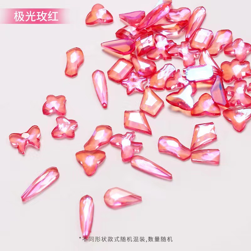 Red ultra brillante taladro de uñas mini taladro plano pequeño ultra brillante lago azul azul pálido joyería taladro de uñas blanco