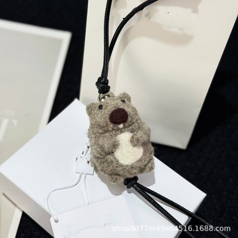 罗家纯手工羊毛毡挂件考拉熊猫大象包包挂件动物系列包挂件现货|undefined