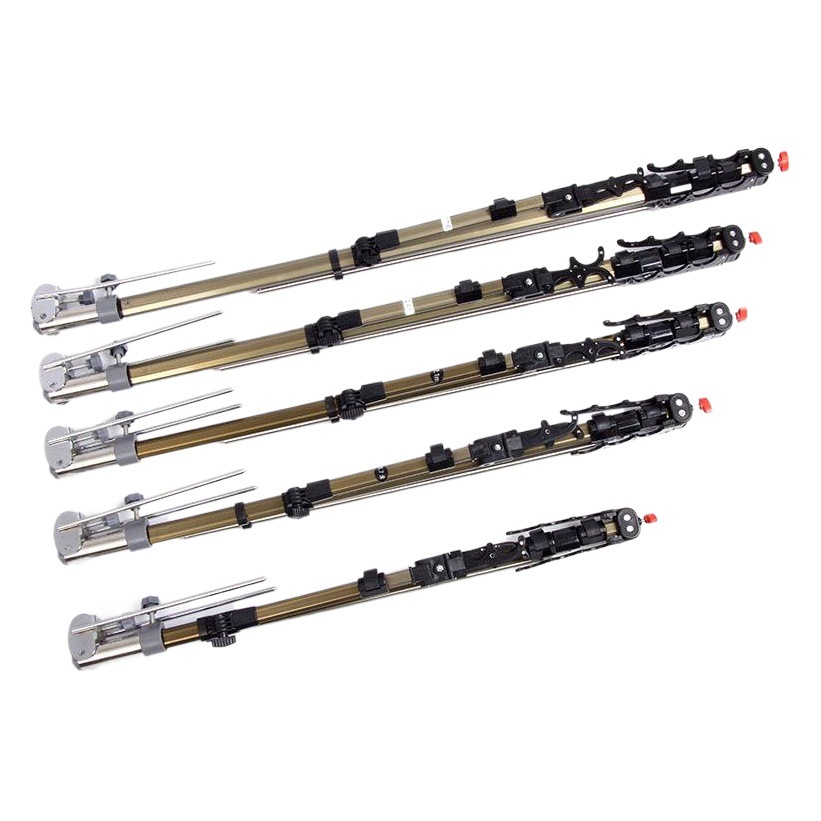 Wholesale Fishing Rod Bracket Aluminum Alloy Turret Rod Rack Fishing Box Fishing Chair Inserted into the Ground Fishing Turret Wild Fishing Multi-Rod Windproof Rack