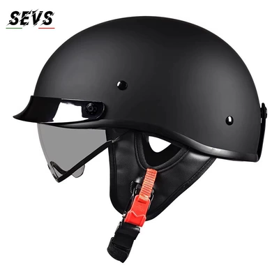 helmet, Japanese-style scoop helmet, Motosiklet kaskı (dəbilqə) - sub-black-tea-mirror-m