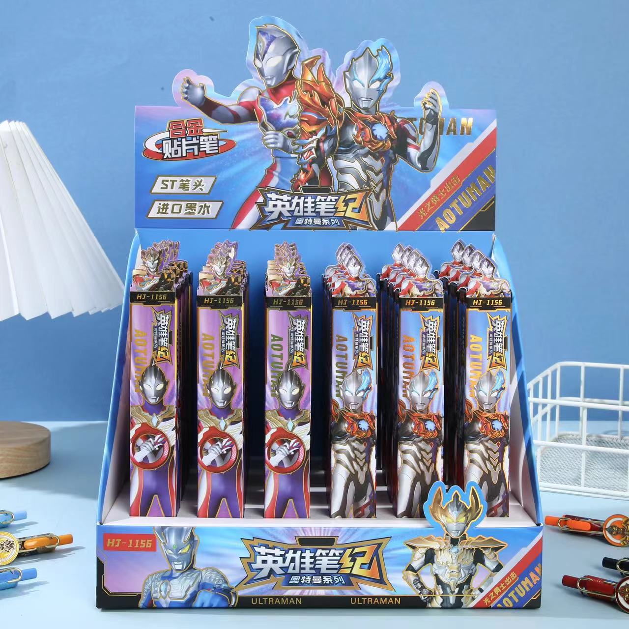 NEW EGG BOY ULTRAMAN PONY GENSHIN POKEMON 슬라이딩 합금 패치 블라인드 박스 젤펜 학생 문구