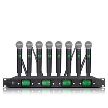 一拖六八手持会议领带夹头戴话筒舞台跨境话筒无线麦克风UHF840