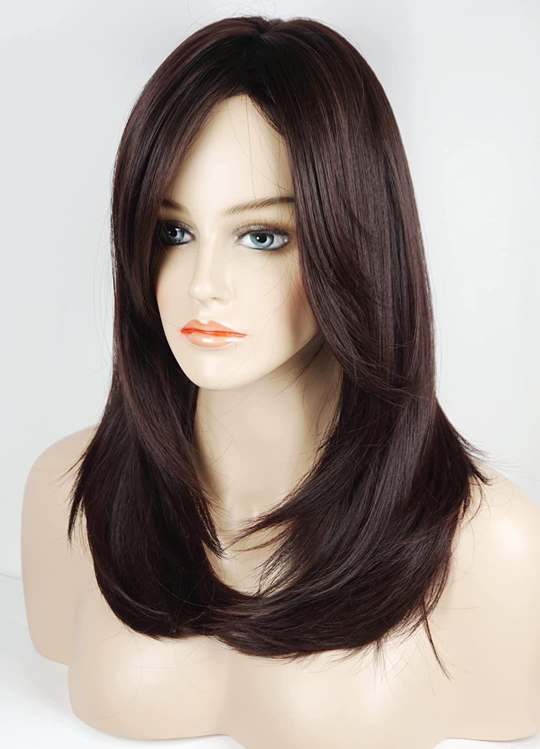 Women's Simple Style Holiday High Temperature Wire Long Bangs Long Straight Hair Wigs display picture 5