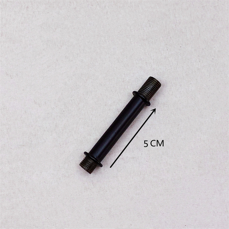 Negro 5cm lámpara de escritorio cabeza accesorios de tubería